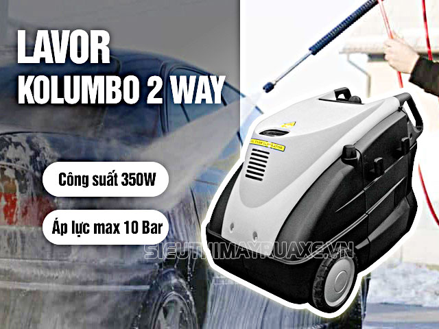 Công suất của máy rửa xe Lavor Kolumbo 2 Way là 350W