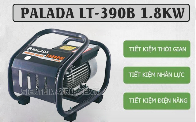 Model máy rửa xe áp lực cao Palada LT-390B 1.8KW