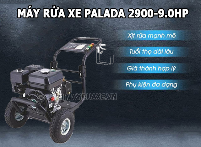 Máy phun rửa xe ô tô chuyên nghiệp Palada 2900-9.0HP