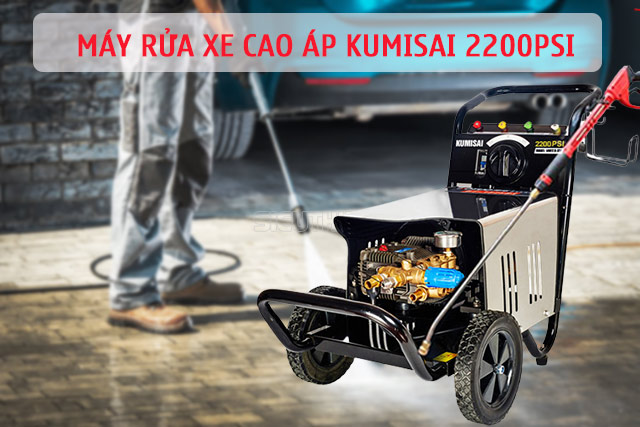 Model máy rửa xe cao áp Kumisai 2200PSI