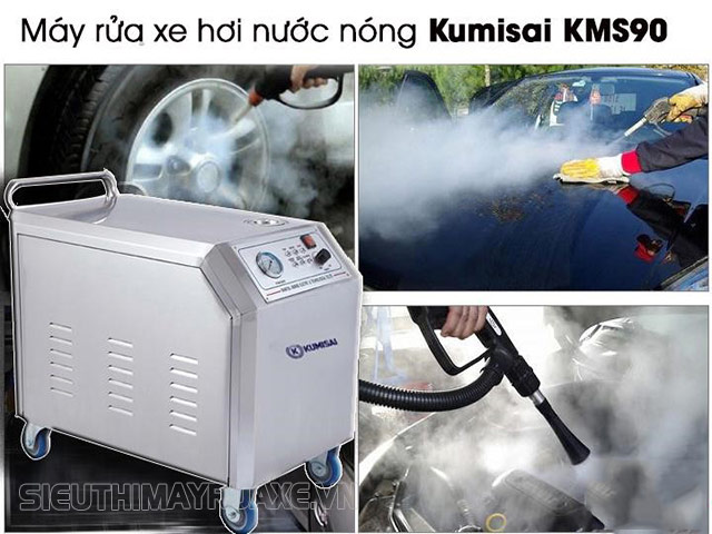 Kumisai KMS90 là thiết bị được đánh giá cao trong dòng máy rửa xe hơi nước nóng