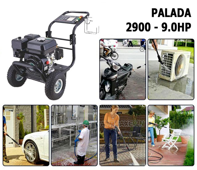 máy xịt rửa xe Palada 2900-9.0HP có tính ứng dụng cao