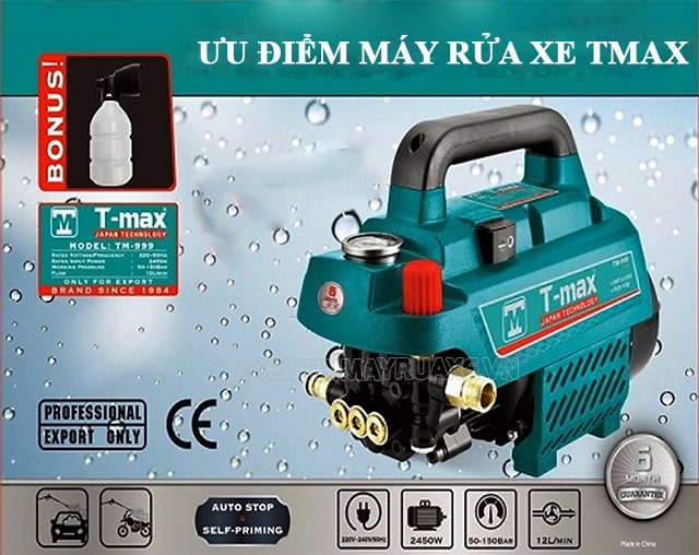 ưu điểm máy rửa xe Tmax